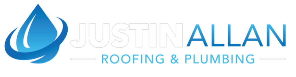 Justin Allan Roofing & Plumbing White Logo