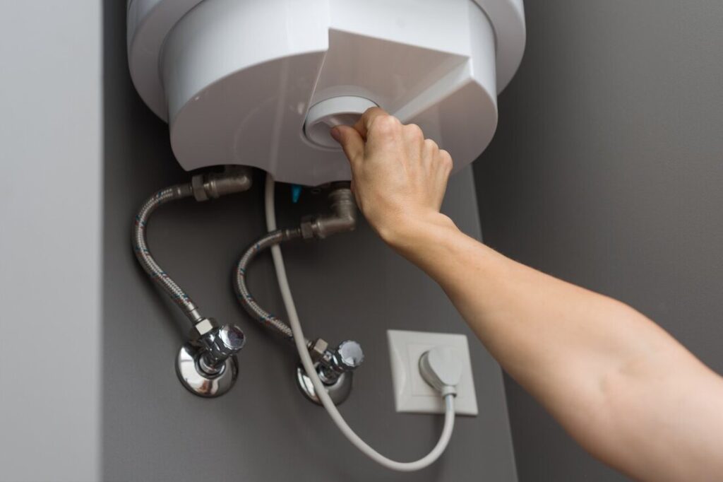 Woman Fixing her Sink